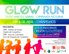 Banner Glow Run – Entre Nabos e Nabais