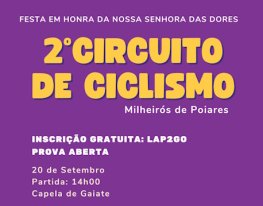 Banner Circuito de Ciclismo em Honra da Nossa Senhora das Dores