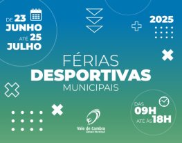 Banner Férias Desportivas Municipais de Vale de Cambra