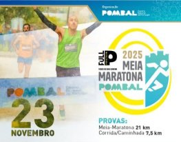 Banner Meia Maratona Cidade de Pombal Full Protein