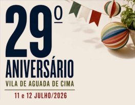 Banner 29º Aniversário Vila de Aguada de Cima
