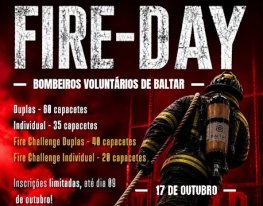 Banner Fire-Day Bombeiros Voluntários de Baltar